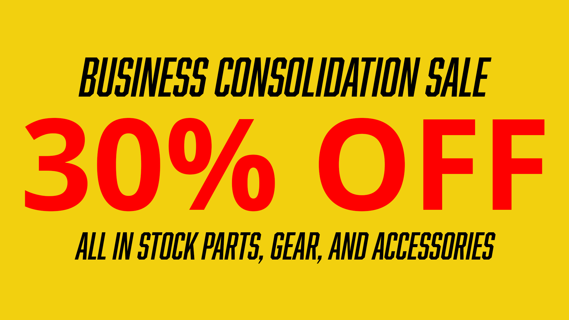 Consolidation Sale